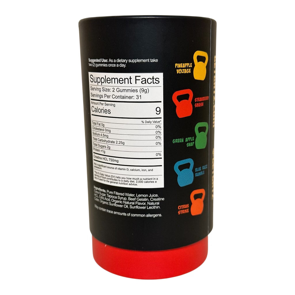 GRTZ Creatine HCL Gummy 31 Day Supply